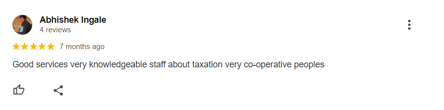 Client testimonial for Taxhub income tax services